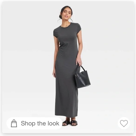 chinese dress ladies City Lights Maxi Dress Gunmetal / M